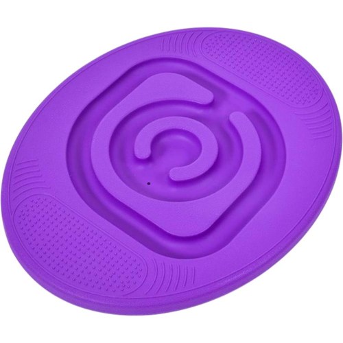 MERCO Hra balanční deska ovál s kuličkovým bludištěm fialová