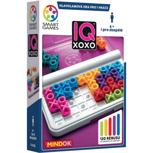 MINDOK HRA logická SMART IQ XOXO hlavolamy *SPOLEČENSKÉ HRY*