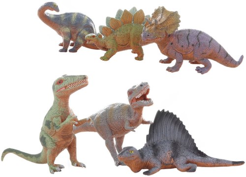 Zvířata dinosauři 17-20cm pravěký ještěr plastové figurky 6 druhů