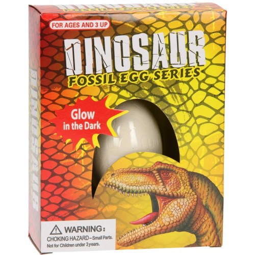 Vejce dinosaurus ve vejci zvířátko ve tmě svítící set s nástroji k tesání