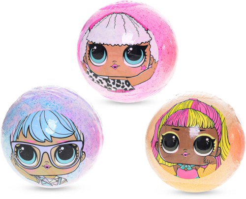Bomby vonící šumivé LOL Surprise do koupele set 3ks do vany