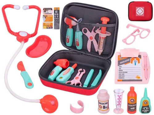 Doktorský kufřík zdravotnický set dětské lékařské potřeby 23ks plast
