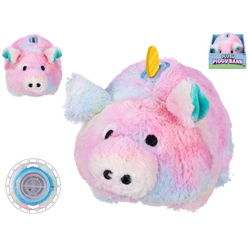 PLYŠ Pokladnička baby prasátko 20cm barevné *PLYŠOVÉ HRAČKY*