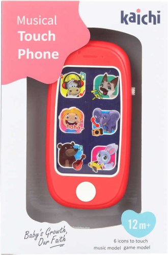 Telefon dotykový baby smartphone 14cm na baterie Světlo Zvuk
