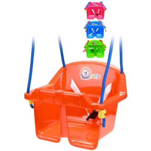 Baby houpačka závěsná 38x37x34cm skořepina se zábranou různé barvy pro miminko