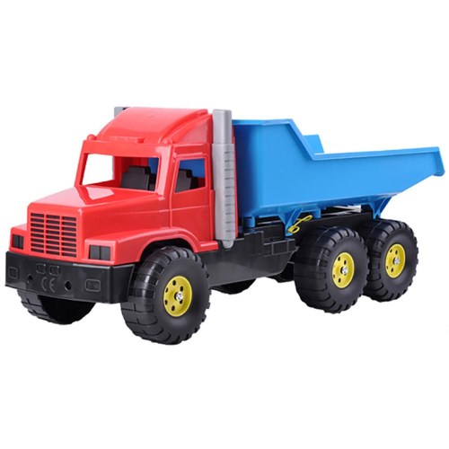 Auto nákladní 77cm červeno-modré sklápěčka (Tatra) na písek plast