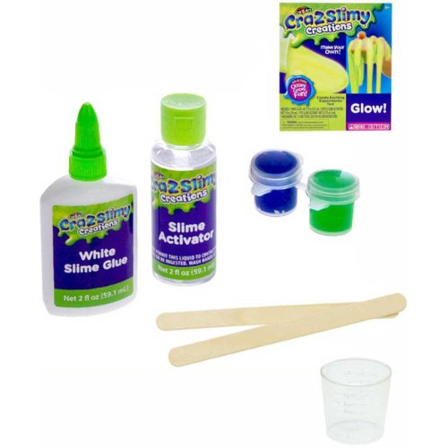 Sliz výroba slizu kreativní set svítí ve tmě Cra-z-slimy s doplňky v krabičce