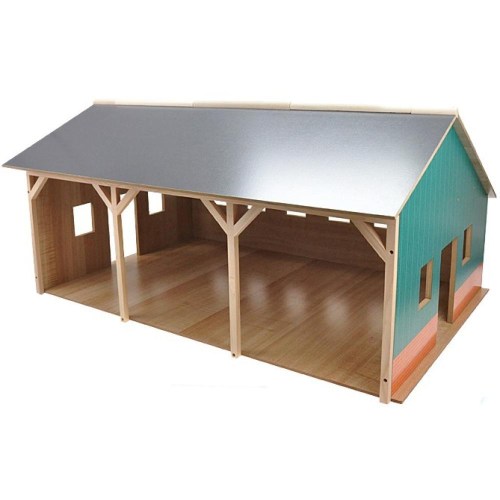 DŘEVO Garáž na traktory farma 55 x 77,5 x 38 cm *DŘEVĚNÉ HRAČKY*