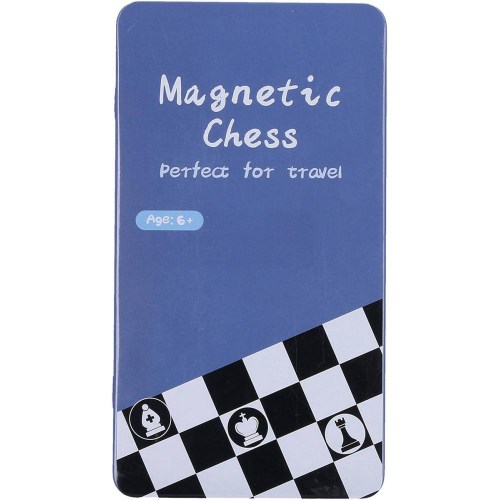 HRA Šachy magnetické cestovní plechová krabička *SPOLEČENSKÉ HRY*