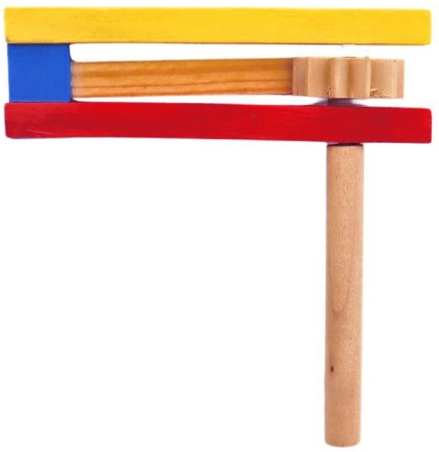 DŘEVO Řehtačka velikonoční barevná *DŘEVĚNÉ HRAČKY*