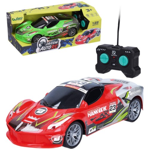 RC Auto Hankook závodní na vysílačku 27MHz na baterie Světlo 2 barvy