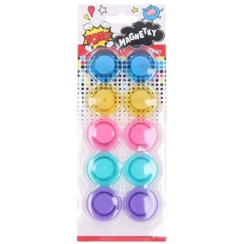 Magnetky barevné 30mm set 10ks na kartě