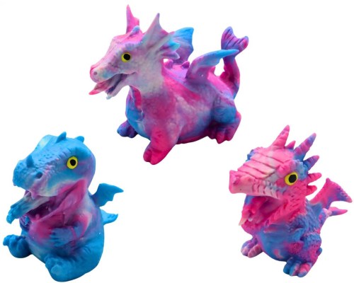 Drak mačkací strečový barevný antistresový 3 barvy