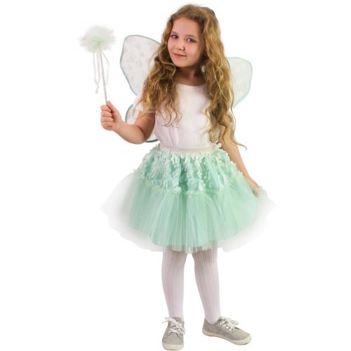 KARNEVAL Šaty víla Zvonilka tutu sukýnka s křídly 3-10 let (104-146cm) *KOSTÝM*