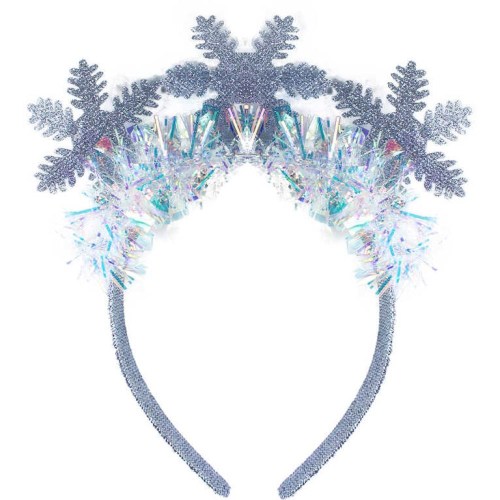 KARNEVAL Čelenka zimní sněhová vločka *KARNEVALOVÝ DOPLNĚK*