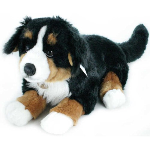 PLYŠ Pes salašnický bernský 61cm ležící pejsek salašník *PLYŠOVÉ HRAČKY*