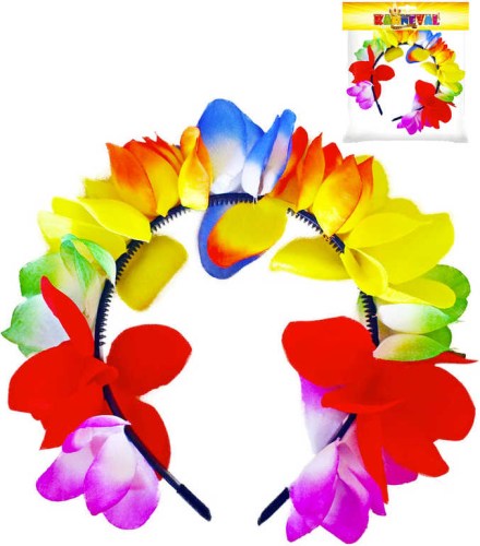 KARNEVAL Čelenka květinová Hawaii dospělá KARNEVALOVÝ DOPLNĚK