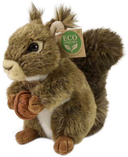 PLYŠ Veverka 17cm Eco-Friendly s oříškem *PLYŠOVÉ HRAČKY*