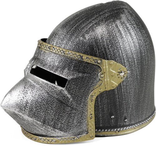 KARNEVAL Rytířská přilba bascinet psí nos plast *KARNEVALOVÝ DOPLNĚK*