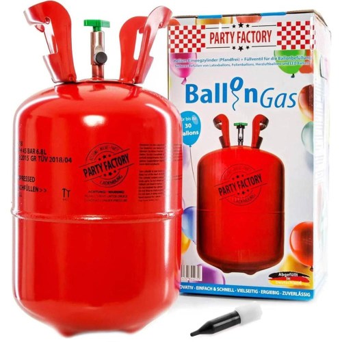 Helium 200l jednorázové na plnění až 30ks latexových balónků o průměru 23cm