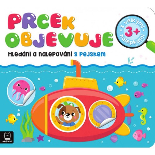 Prcek objevuje Hledání a nalepování samolepky s pejskem