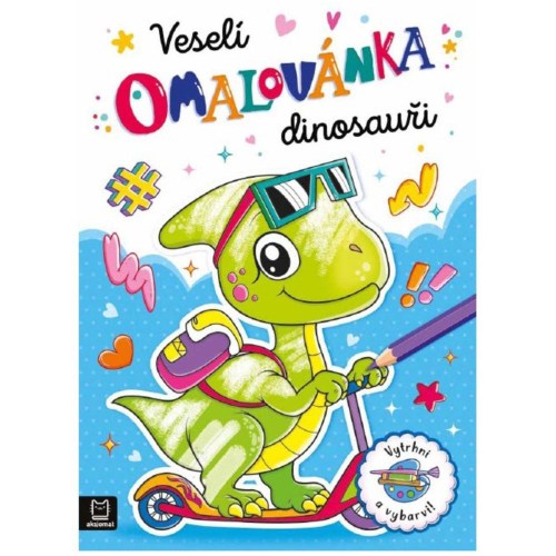 Omalovánka Veselí dinosauři Vytrhni a vybarvi