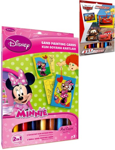 Pískování Disney kreativní set 2 obrázky s barevným pískem různé druhy