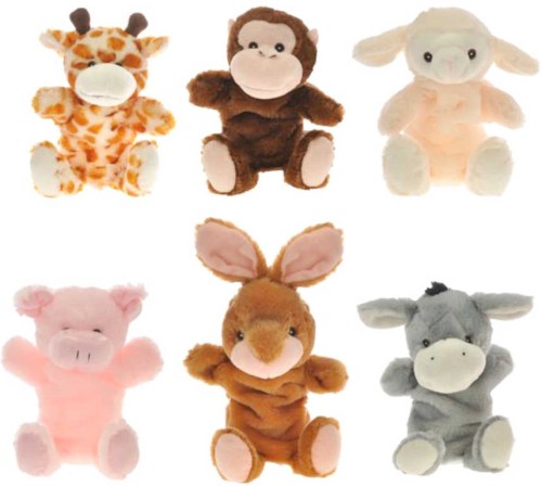PLYŠ Baby zvířátko maňásek 30cm 6 druhů *PLYŠOVÉ HRAČKY*