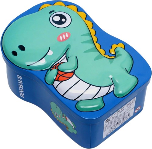 Pokladnička kovová 3D dinousaurus dětská kasička 3 druhy