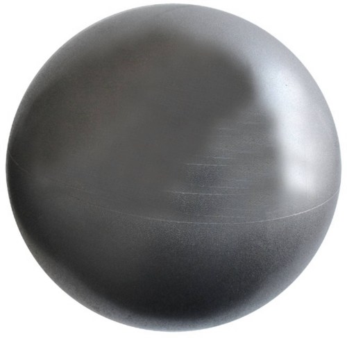Míč overball 260mm stříbrný fitness gymball rehabilitační do 100kg