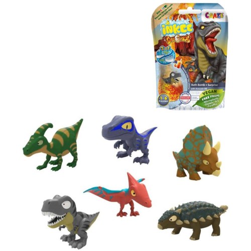Šumivá bomba do vany s figurkou dinosaurus do vody s překvapením