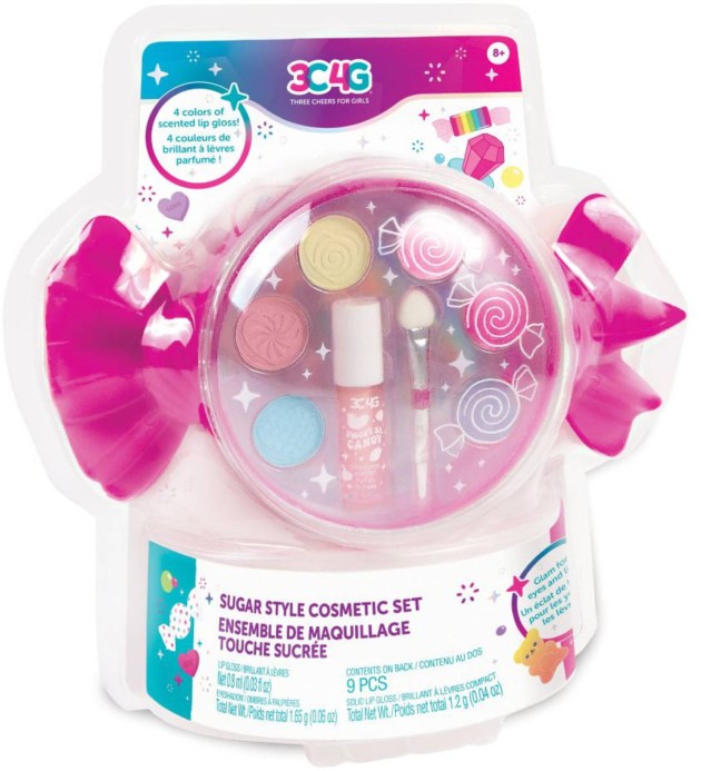 MAKE IT REAL Bonbon set oční stíny + vonící lesk na rty kosmetika po děti