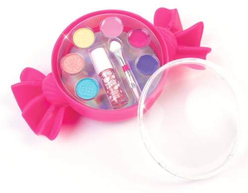 MAKE IT REAL Bonbon set oční stíny + vonící lesk na rty kosmetika po děti