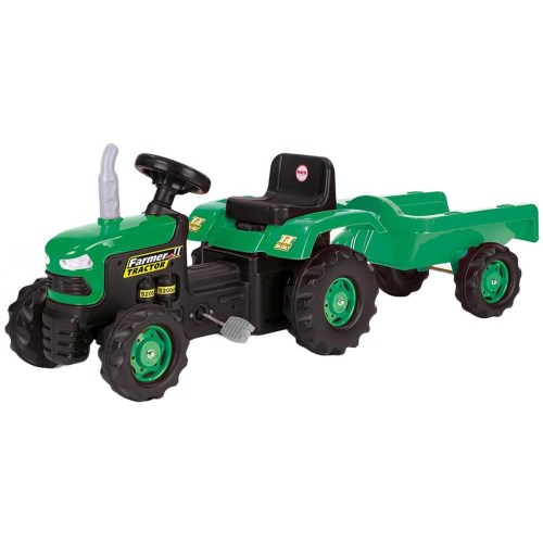 DOLU Traktor šlapací set s vlečkou 173x53x45cm zelený plast