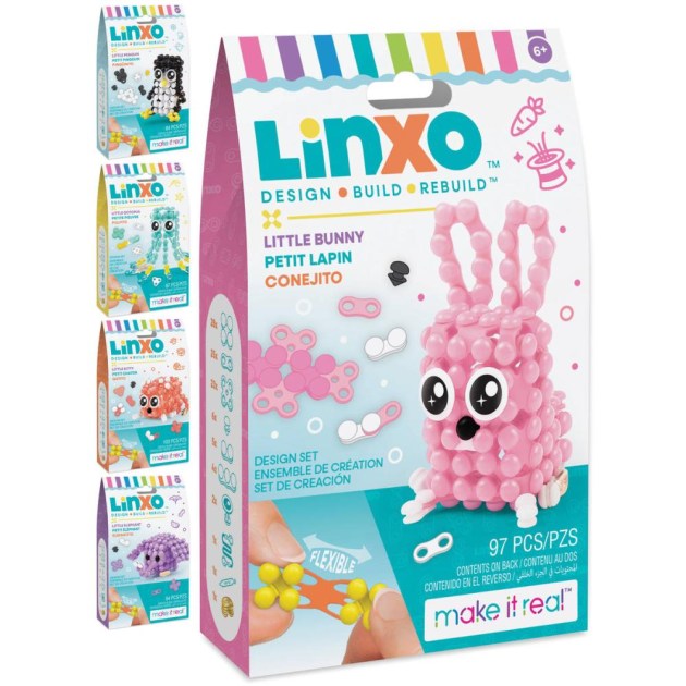 MAKE IT REAL LinXo Character zvířátko kreativní sada 5 druhů