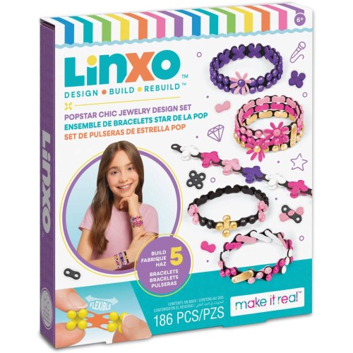 MAKE IT REAL LinXo Výroba šperků kreativní sada 3 druhy
