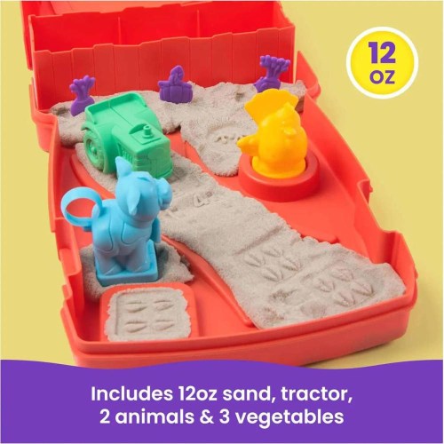 SPIN MASTER Kinetic Sand Farma herní set tekutý písek 340g s doplňky