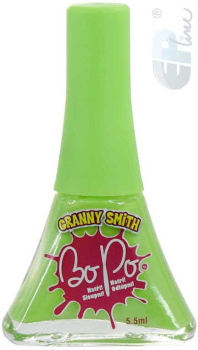 EP Line BO-PO Lak na nehty zelený slupovací 5,5ml s vůní jablko pro holčičky