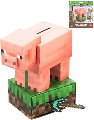 Minecraft pokladnička prasátko kreativní set výroba kasičky karton
