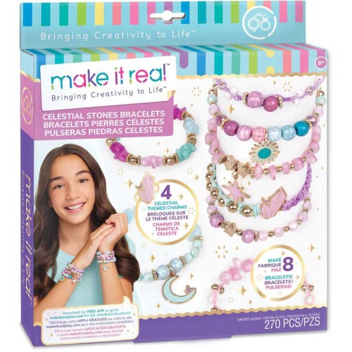 MAKE IT REAL Náramky Celestial Stones kreativní set výroba dětské bižuterie