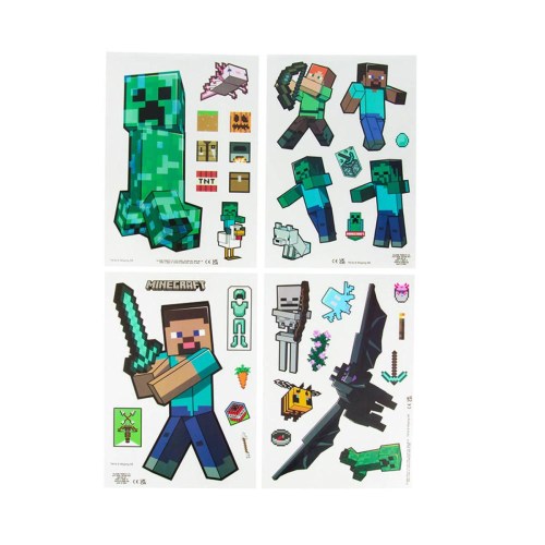 Minecraft samolepky na sklo sada