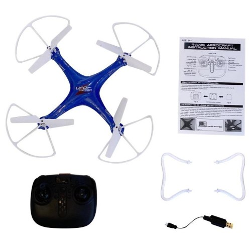 RC Dron Pioneer LED světlo, 2,4GHz, USB dobíjení, 360°