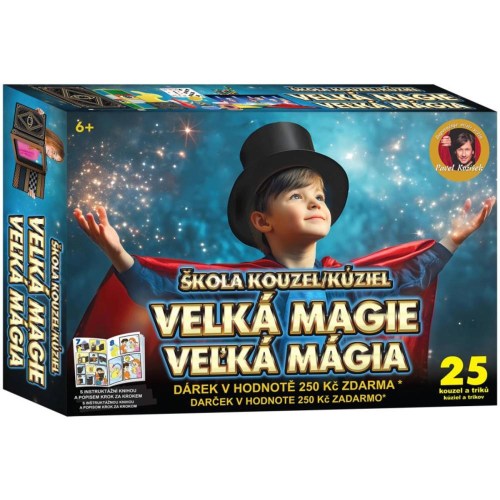Škola kouzel Velká magie 25 triků + dárek v hodnotě 250Kč