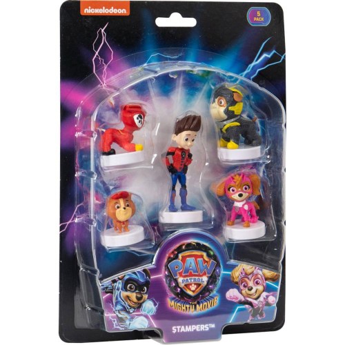Razítko figurka Tlapková Patrola (Paw Patrol) set 5ks na kartě 12 druhů