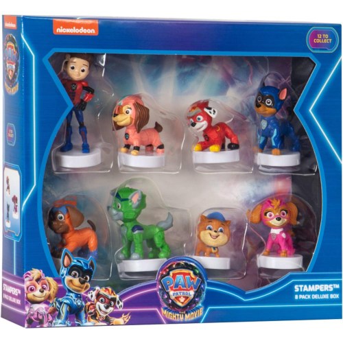 Razítko figurka Tlapková Patrola (Paw Patrol) set 8ks deluxe box 2 druhy