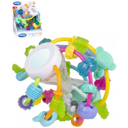 PLAYGRO Baby míček zábavný senzorický pastelový pro miminko