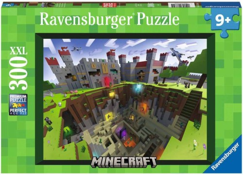 RAVENSBURGER Puzzle XXL Minecraft Cutaway 300 dílků 49x36cm
