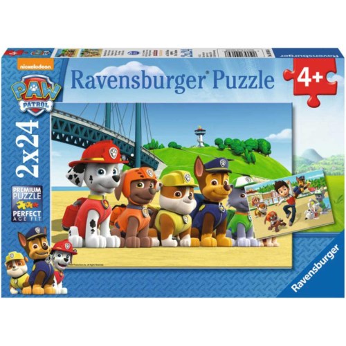 RAVENSBURGER Puzzle Tlapková Patrola Stateční psi 48 dílků skládačka 2v1
