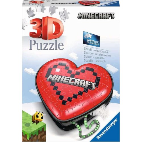 RAVENSBURGER Puzzle 3D šperkovnice Srdce 54 dílků plast