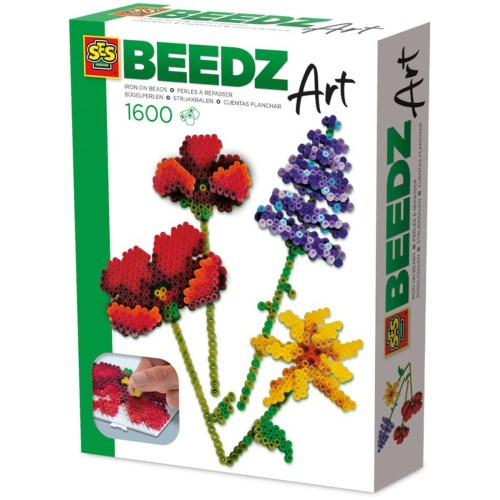 SES CREATIVE Beedz zažehlovací 3D korálky Art luční květiny 1600ks